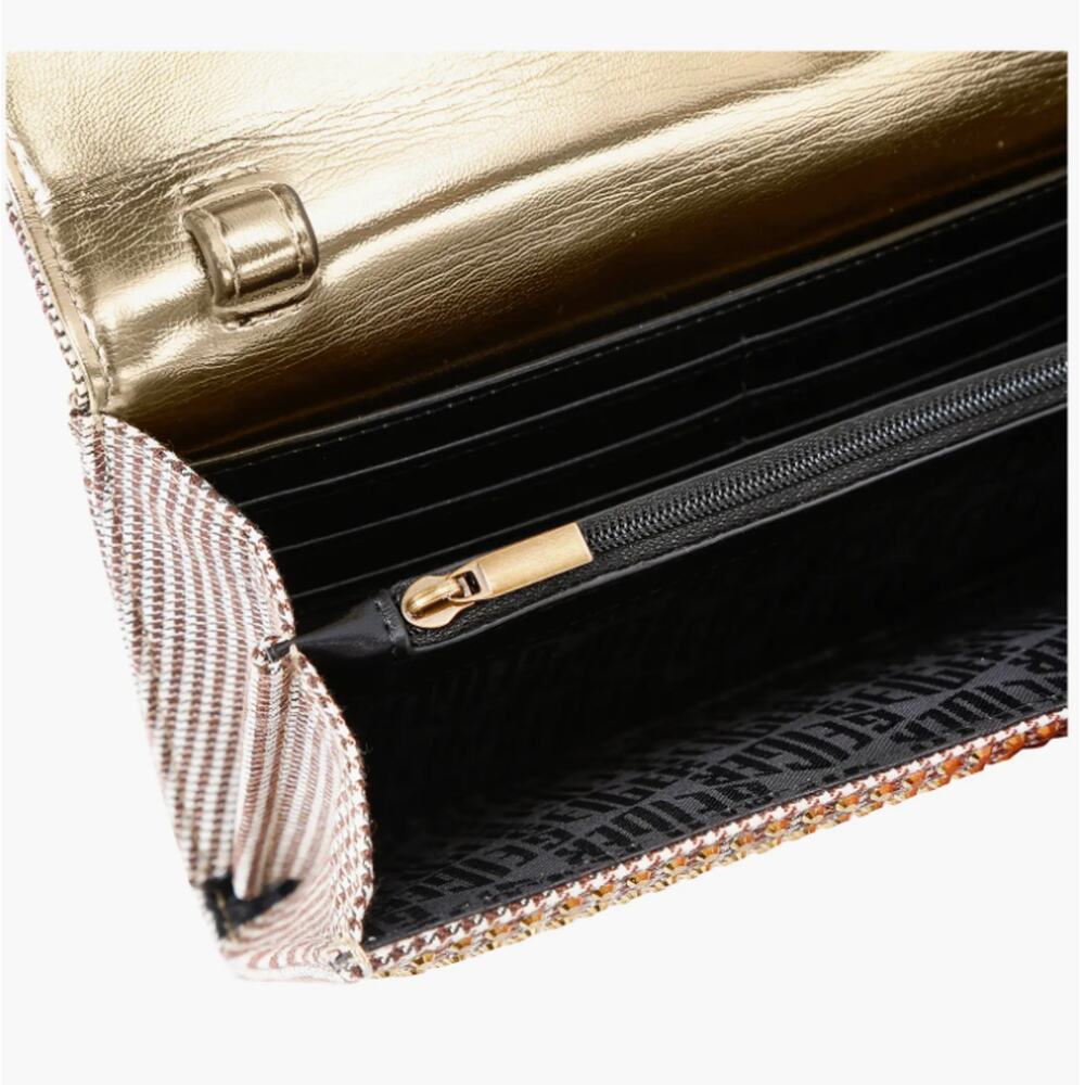 Kurt Geiger London Kensington Wallet on a Chain Gold NWT - Picture 3 of 5